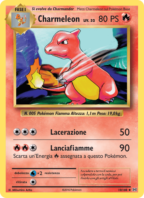 Charmeleon, carte 10 de Evoluzioni
