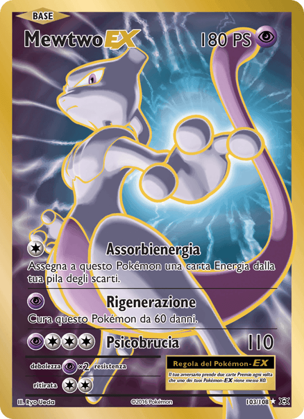 Mewtwo EX, card 103 from Evoluzioni