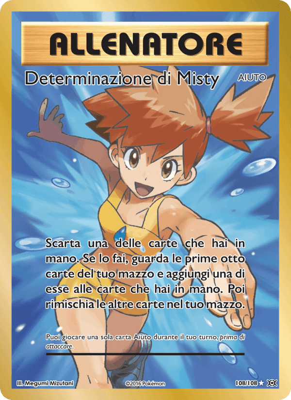 Determinazione di Misty, carte 108 de Evoluzioni