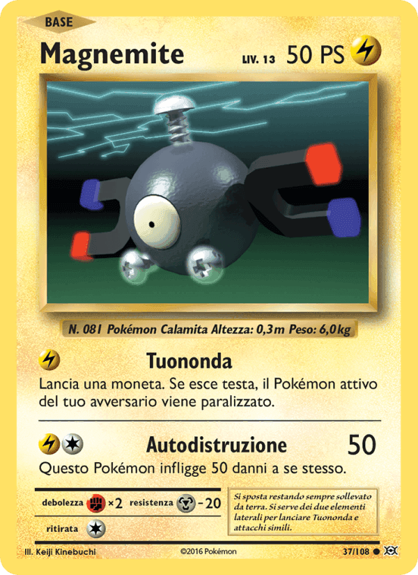 Magnemite, carta 37 de Evoluzioni