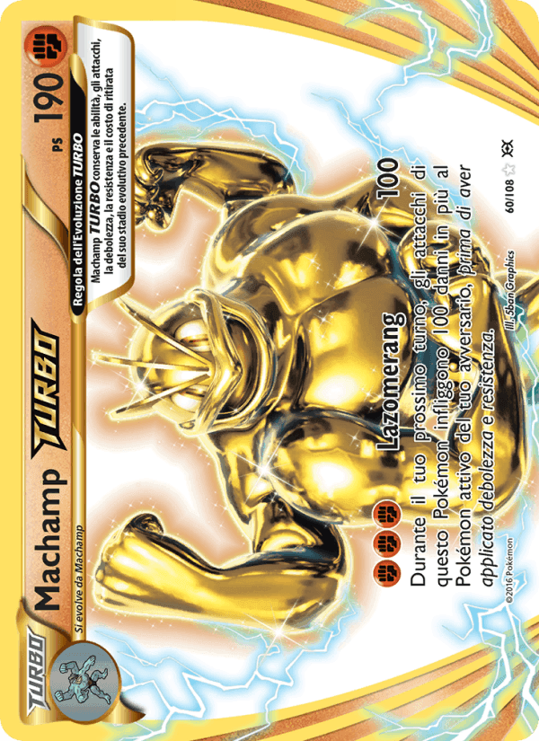Machamp TURBO, carte 60 de Evoluzioni