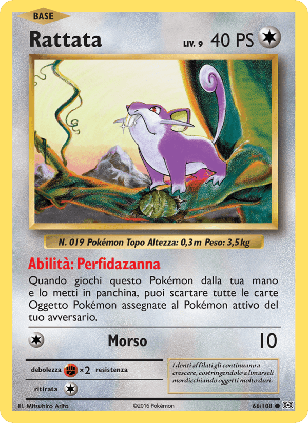 Rattata, card 66 from Evoluzioni