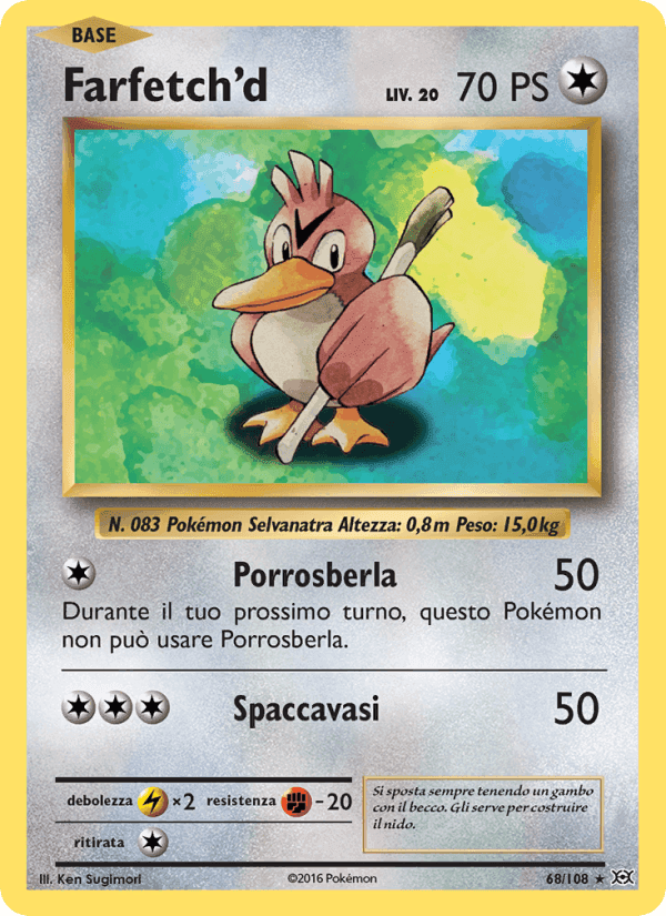 Farfetch'd, card 68 from Evoluzioni