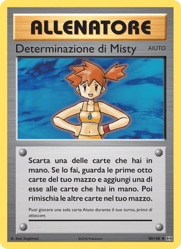 Determinazione di Misty, carta 80 di Evoluzioni
