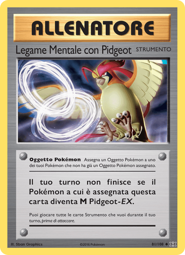 Legame Mentale con Pidgeot, carta 81 di Evoluzioni