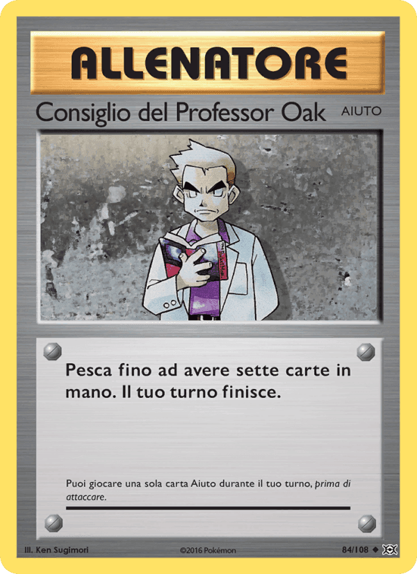 Consiglio del Professor Oak, carta 84 di Evoluzioni
