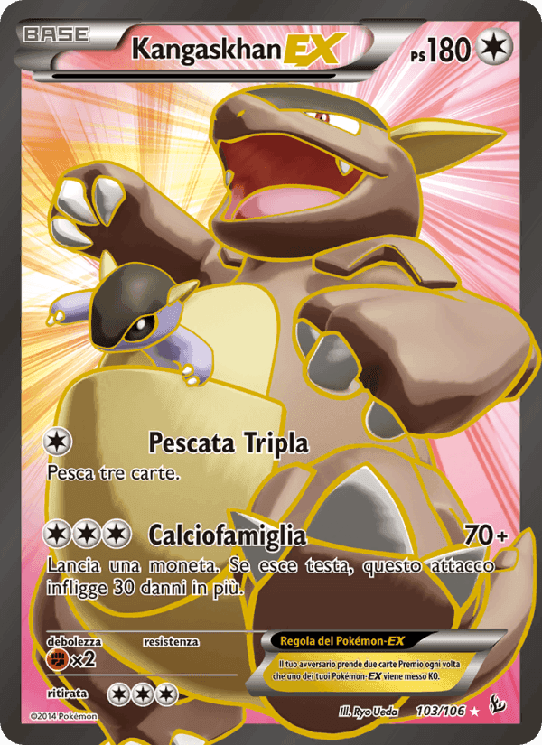 Kangaskhan EX, carta 103 di Fuoco Infernale