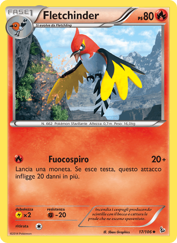 Fletchinder, carta 17 di Fuoco Infernale