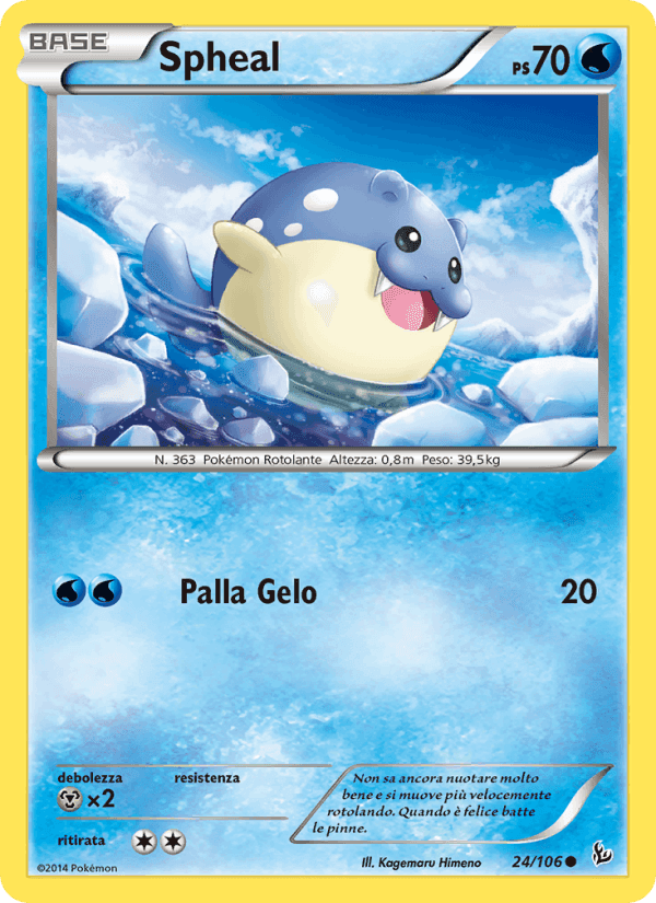 Spheal, carta 24 di Fuoco Infernale