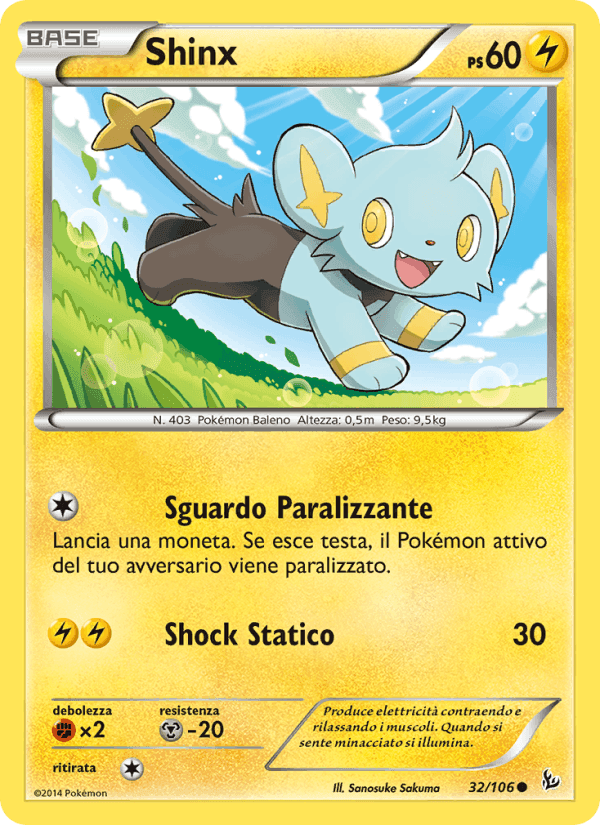 Shinx, carta 32 di Fuoco Infernale
