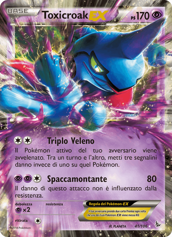 Toxicroak EX, carta 41 di Fuoco Infernale