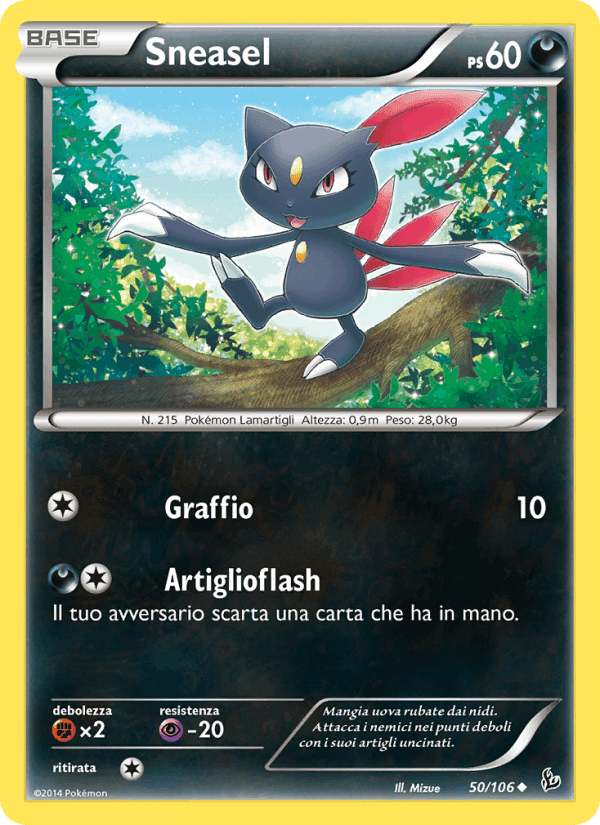 Sneasel, carta 50 di Fuoco Infernale
