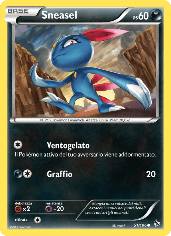 Sneasel, carta 51 di Fuoco Infernale