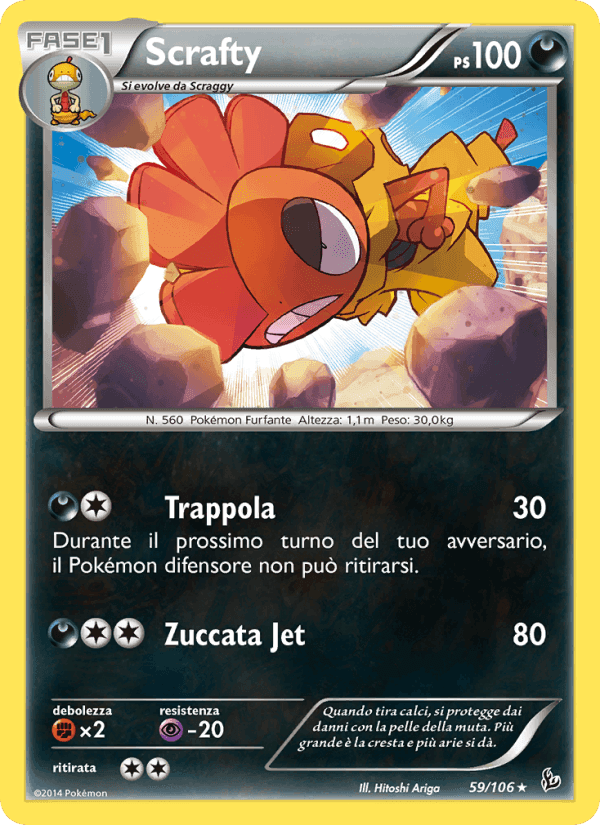Scrafty, carta 59 di Fuoco Infernale