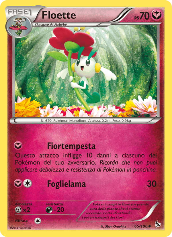 Floette, carta 65 di Fuoco Infernale