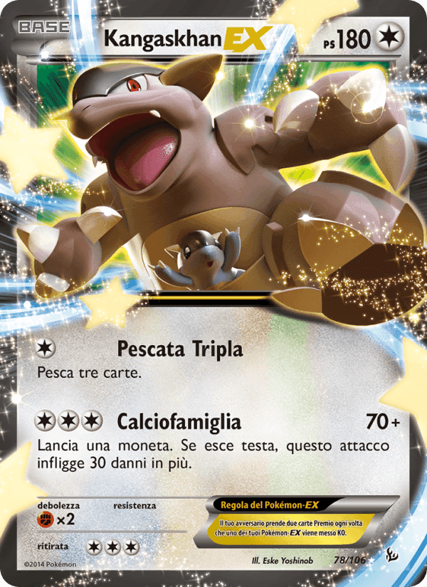 Kangaskhan EX, carta 78 di Fuoco Infernale