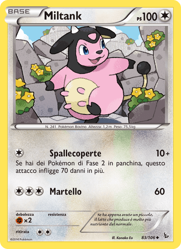 Miltank, carta 83 di Fuoco Infernale