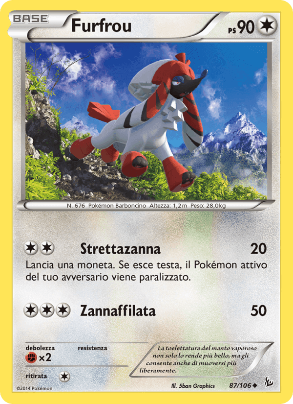Furfrou, carta 87 di Fuoco Infernale