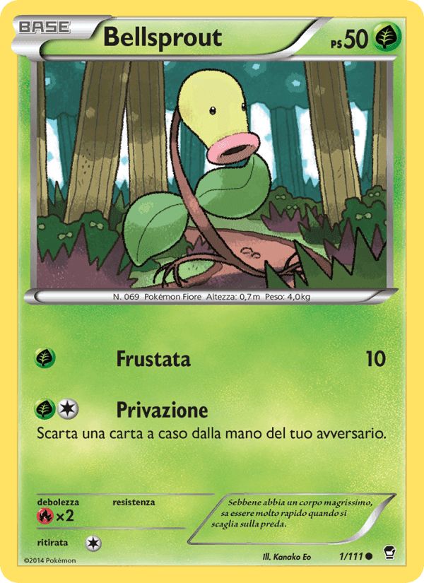 Bellsprout, carta 1 di Colpi Furiosi