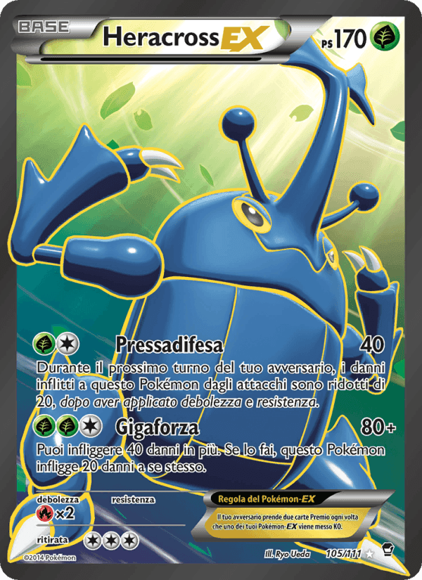 Heracross EX, carta 105 di Colpi Furiosi