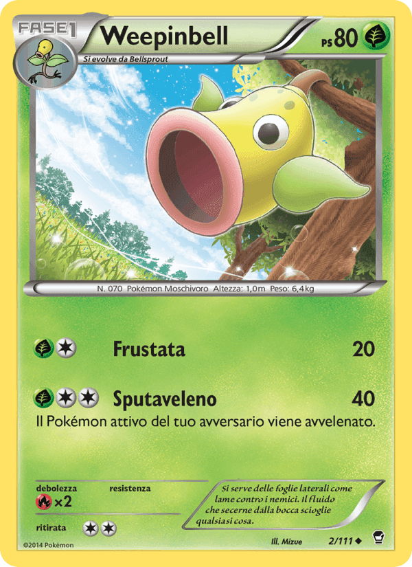 Weepinbell, carta 2 di Colpi Furiosi