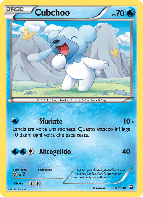 Cubchoo, carta 21 de Colpi Furiosi