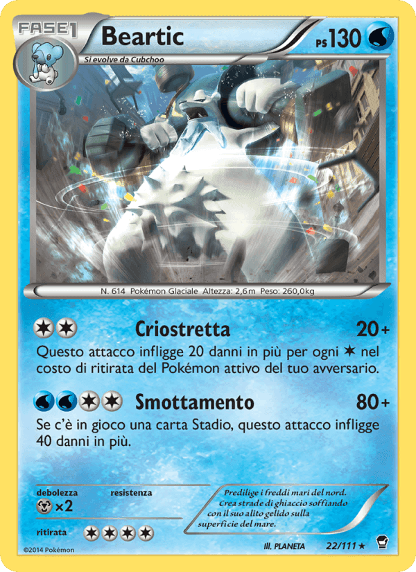 Beartic, carte 22 de Colpi Furiosi