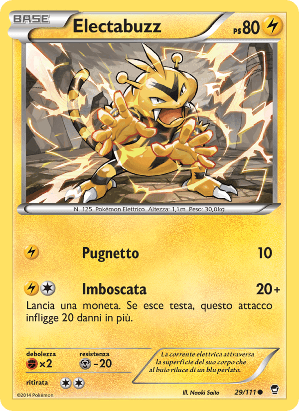 Electabuzz, carte 29 de Colpi Furiosi
