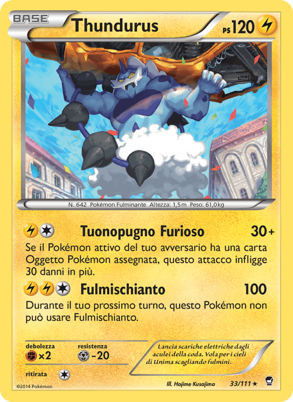 Thundurus, carta 33 di Colpi Furiosi
