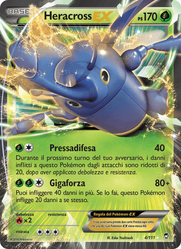 Heracross EX, carta 4 di Colpi Furiosi