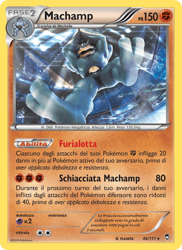 Machamp, carte 46 de Colpi Furiosi