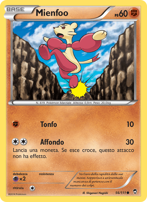 Mienfoo, carta 56 di Colpi Furiosi