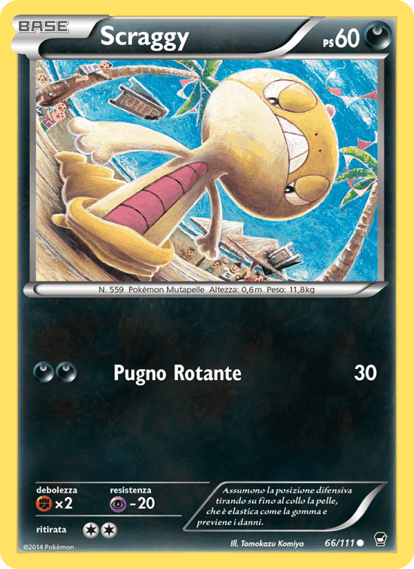 Scraggy, card 66 from Colpi Furiosi