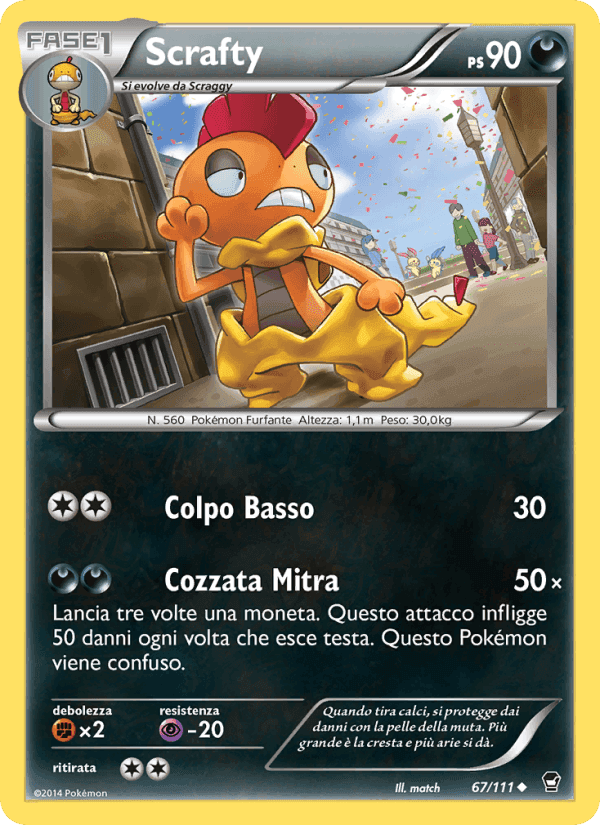 Scrafty, carta 67 di Colpi Furiosi
