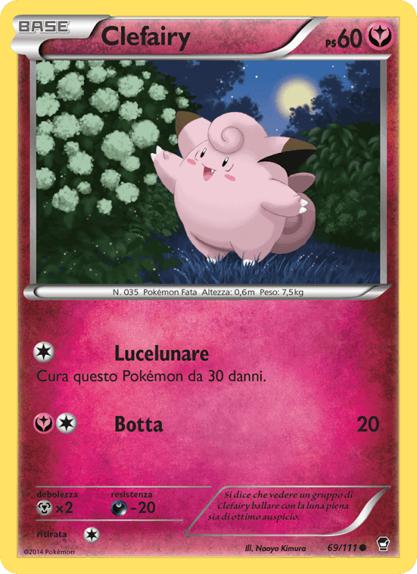 Clefairy, carta 69 di Colpi Furiosi