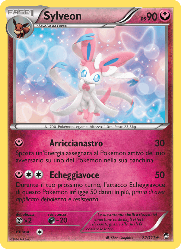 Sylveon, carta 72 di Colpi Furiosi