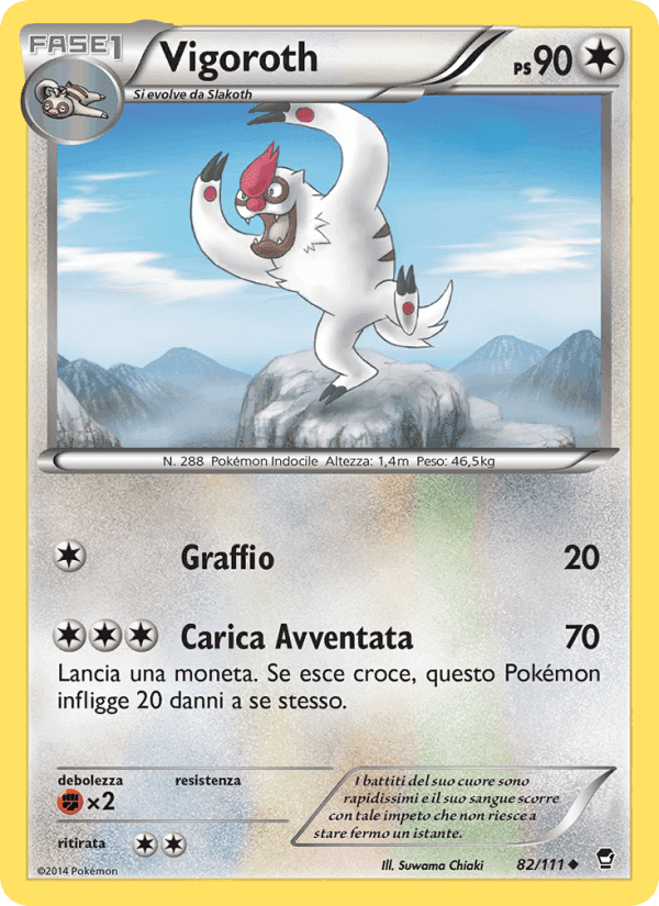 Vigoroth, carta 82 di Colpi Furiosi