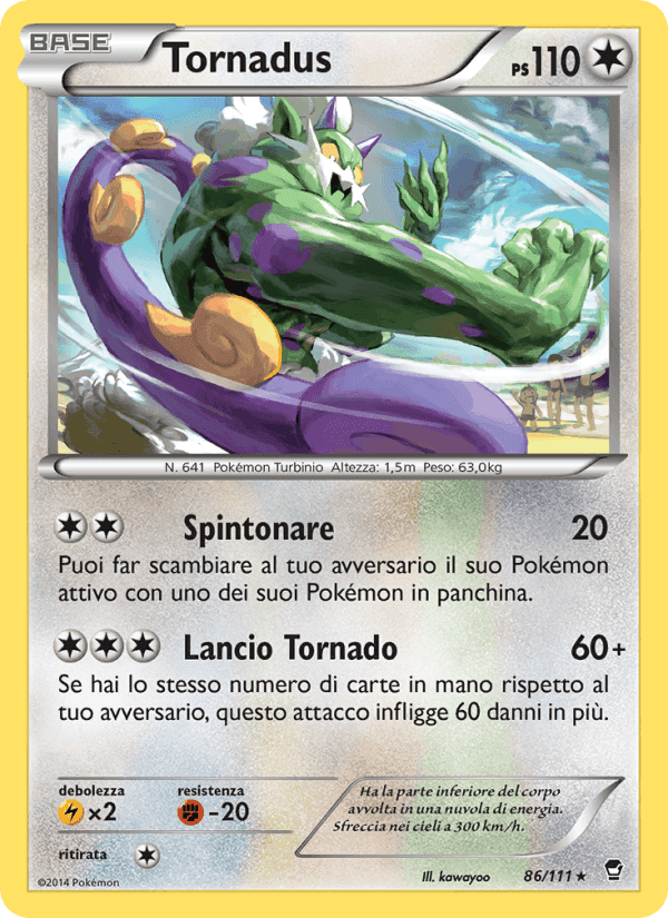 Tornadus, carta 86 di Colpi Furiosi