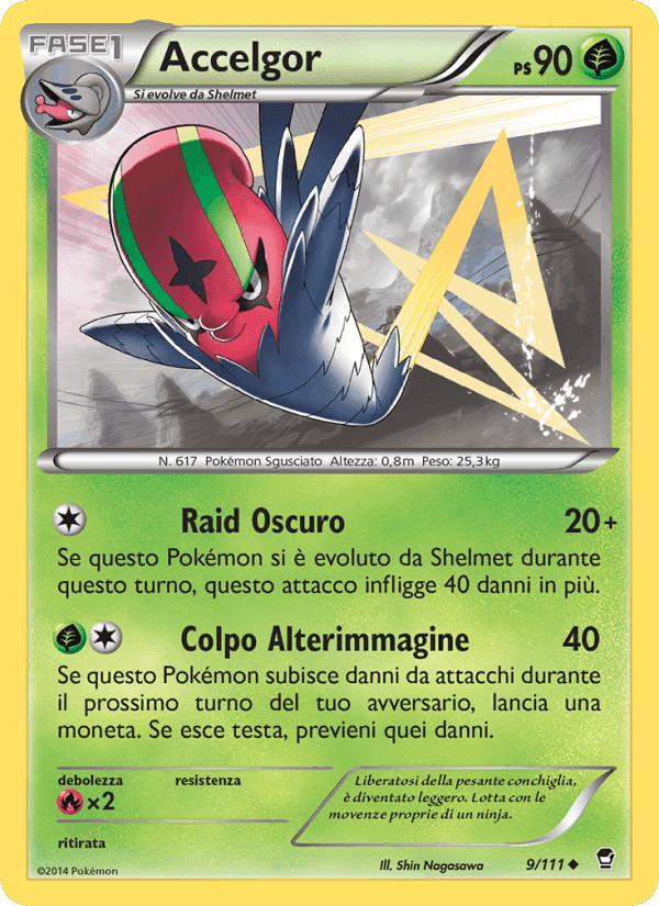 Accelgor, carta 9 de Colpi Furiosi