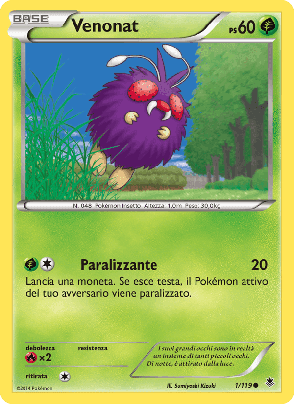 Venonat, carte 1 de Forze Spettrali