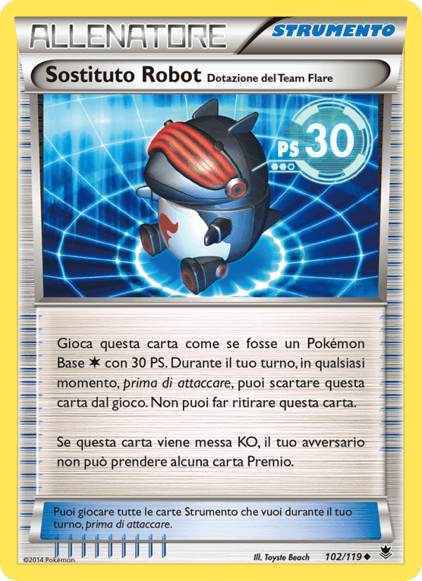 Sostituto Robot [Dotazione del Team Flare], carta 102 di Forze Spettrali