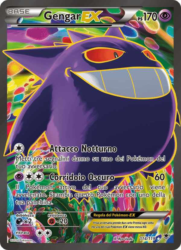 Gengar EX, card 114 from Forze Spettrali