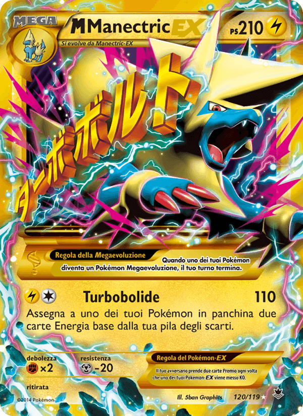 M Manectric EX, card 120 from Forze Spettrali