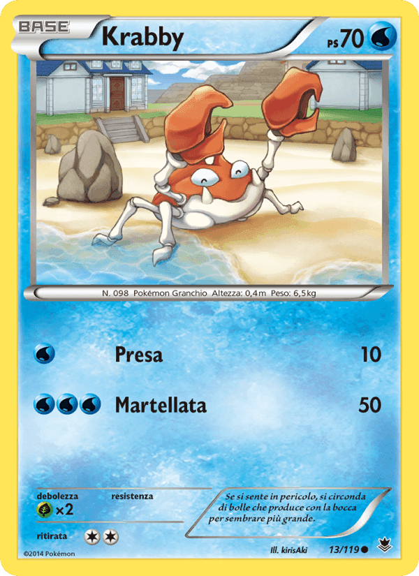 Krabby, carte 13 de Forze Spettrali