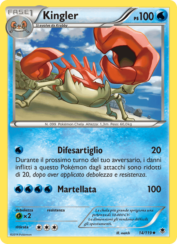 Kingler, carte 14 de Forze Spettrali