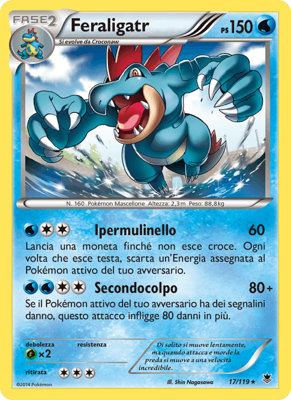 Feraligatr, carta 17 di Forze Spettrali