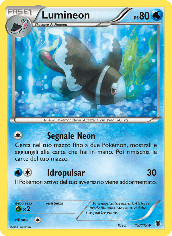 Lumineon, carte 19 de Forze Spettrali