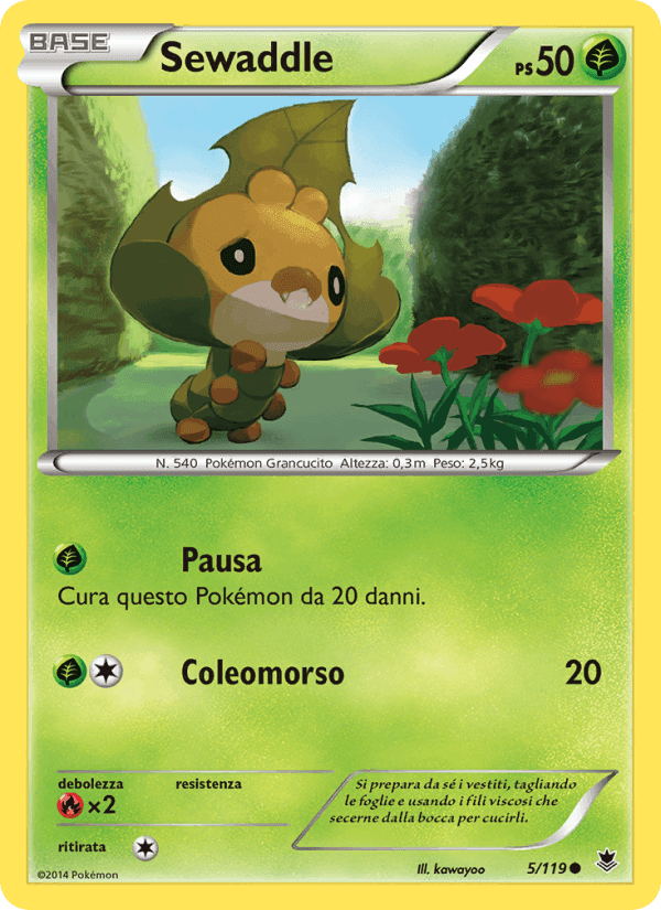 Sewaddle, card 5 from Forze Spettrali