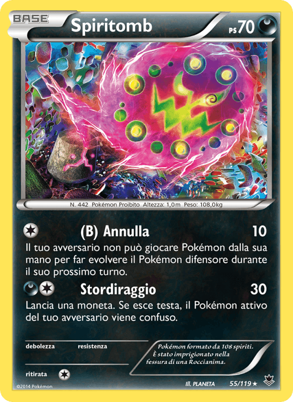 Spiritomb, carte 55 de Forze Spettrali