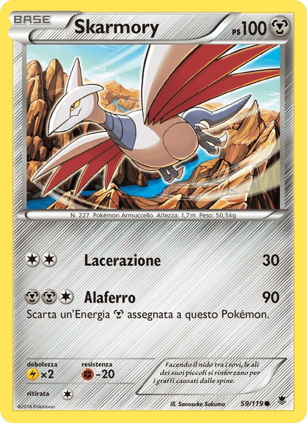 Skarmory, carte 59 de Forze Spettrali